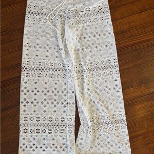Polo by Ralph Lauren White Crochet Pants